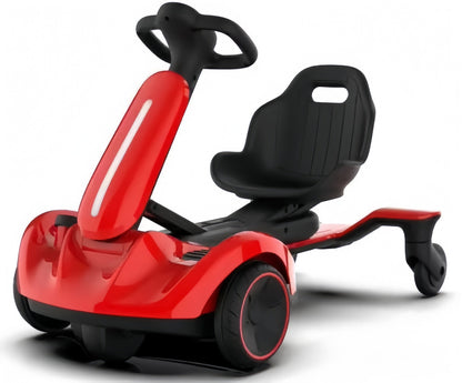 Remote Control Drift Kart for Kids - Electric 4-Wheel Ride-On Car with Rechargeable Battery & LED Lights
